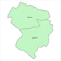 نقشه ی بخش های شهرستان,شیپ فایل بخش های شهرستان شیروان